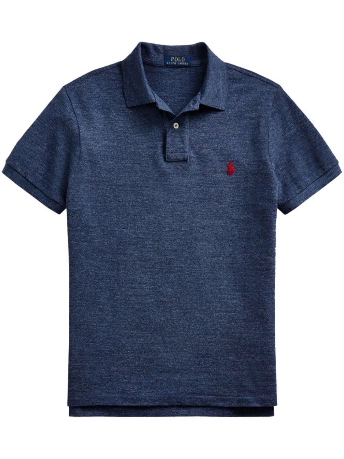 

Рубашка поло с вышитым логотипом Polo Ralph Lauren, синий