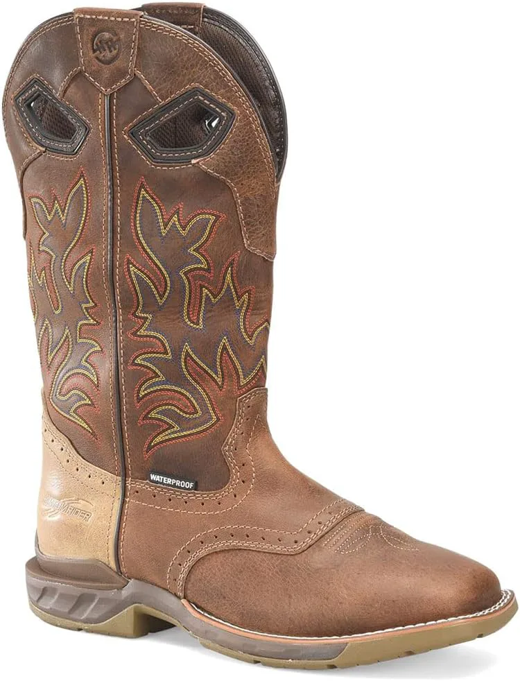 

Мужские водонепроницаемые ботинки Double-H высотой 13 дюймов Malign PHANTOM RIDER, коричневый