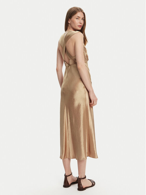 Коктейльное платье стандартный крой Glizia 2516221048 Max Mara, коричневый — фото 3