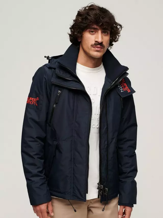 

Куртка Superdry Hooded Mountain SD Windbreaker, темно-синий