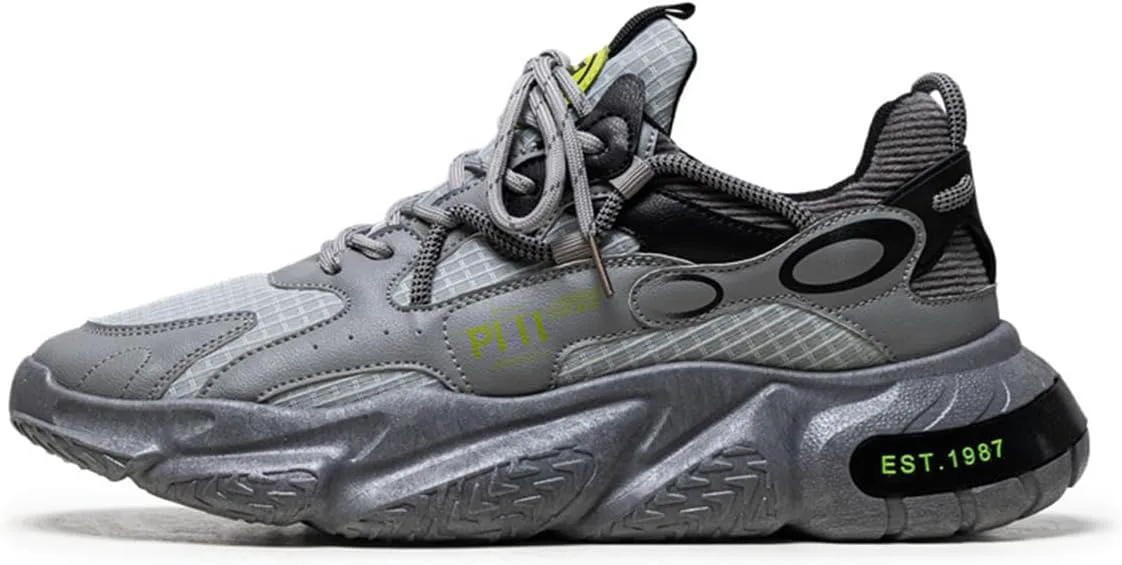 

Мужские дорожные кроссовки GSIGUL, легкие прогулочные кроссовки, амортизирующие мужские кроссовки, спортивно-повседневная обувь для мужчин, серый