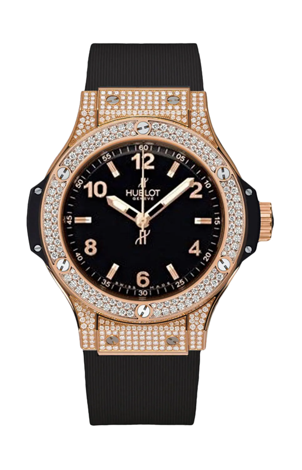 

Часы gold pave' Hublot