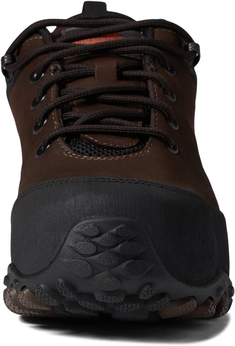 Мужские водонепроницаемые кожаные ботинки Merrell Chameleon Flux с карбоновым волокном и промышленным дизайном, коричневый — фото 2