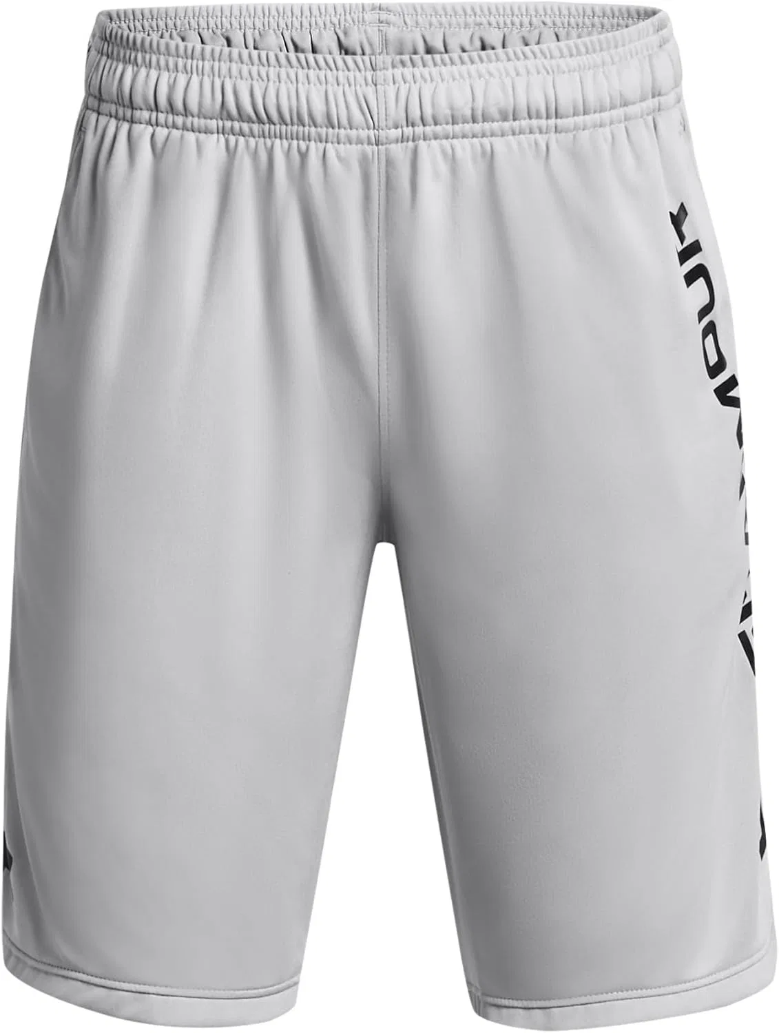 Детские шорты Under Armour Stunt 3.0 с принтом (для детей постарше) - чистый полиэстер - эластичный пояс, Mod Gray/Black