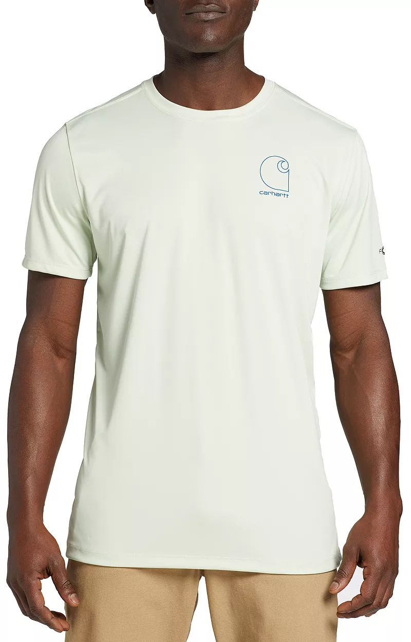 

Мужская футболка Carhartt Force Sun Defender с коротким рукавом, цвет Tender Greens