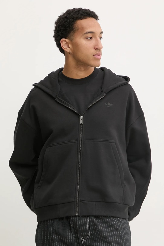

Хлопковая толстовка Essential Adidas Originals, черный