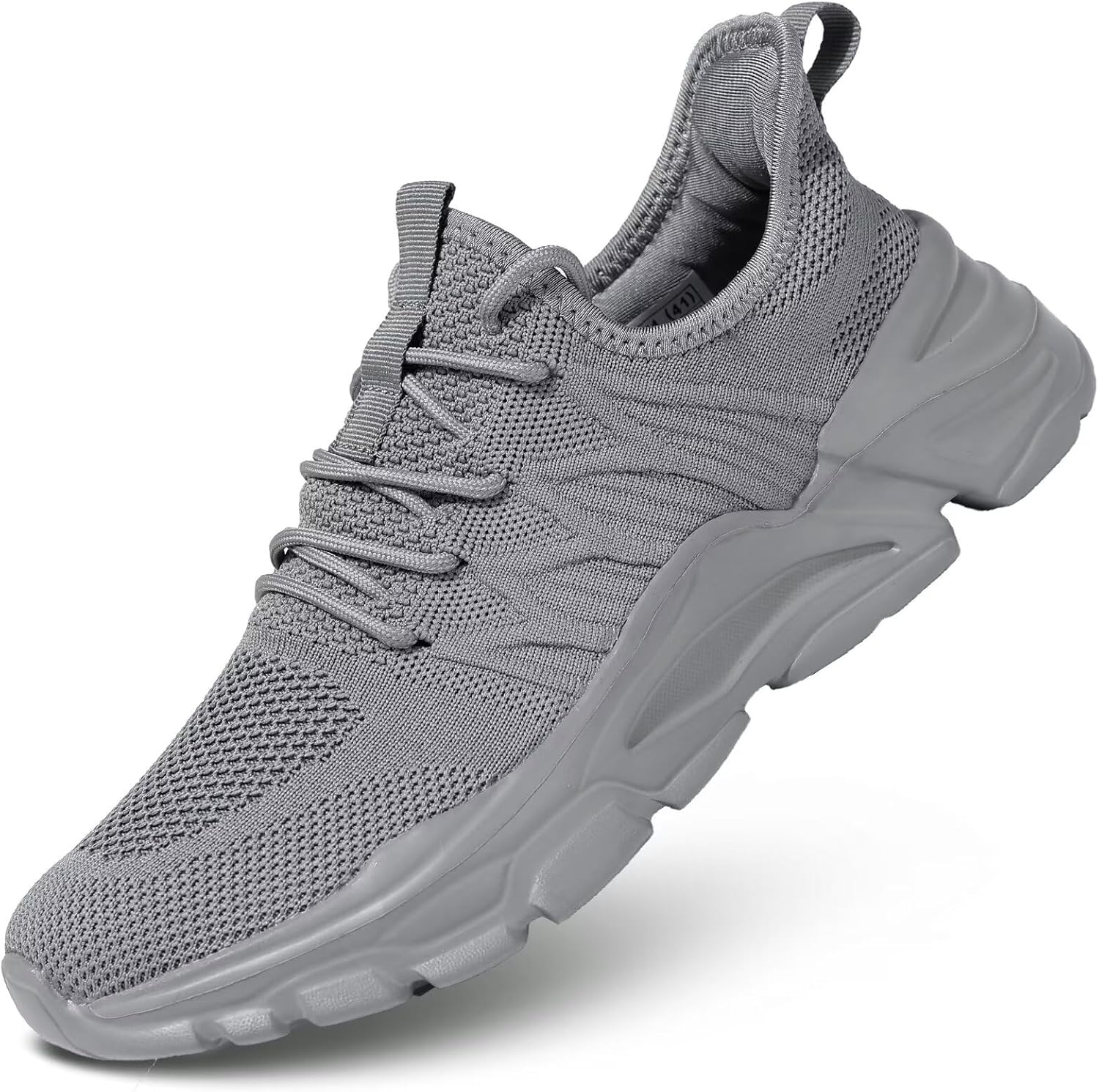 

Мужские кроссовки для бега, слипоны для ходьбы и тенниса, легкие, дышащие, повседневные, с мягкой подошвой, сетчатые, для тренировок и спорта Kvovzo, серый