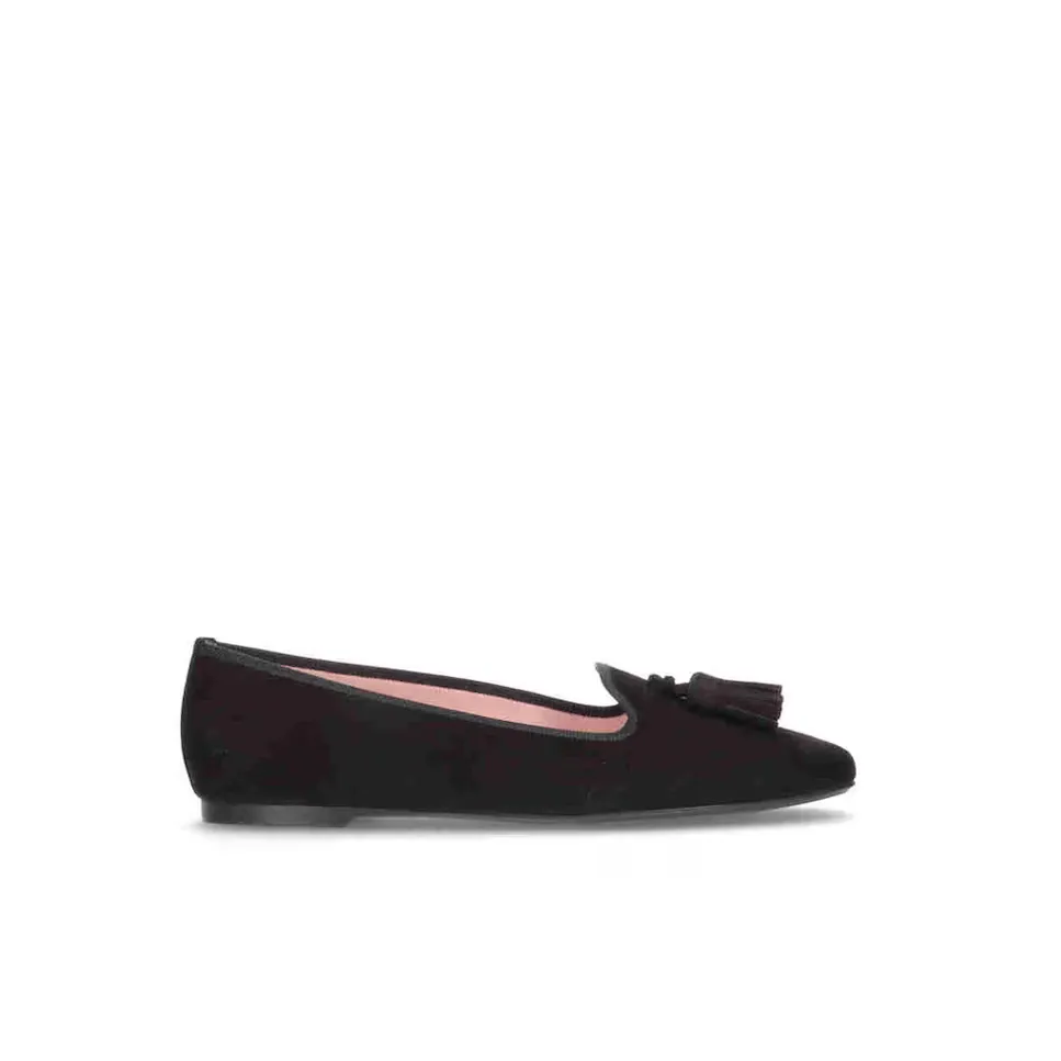 

Женские тапочки из черной замши Pretty Ballerinas, черный