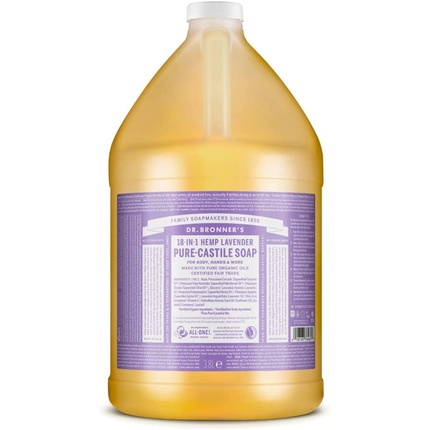 Жидкое мыло Dr. Bronner's 18-в-1 с лавандой и органическими маслами, 3,79 л — переработанная бутылка