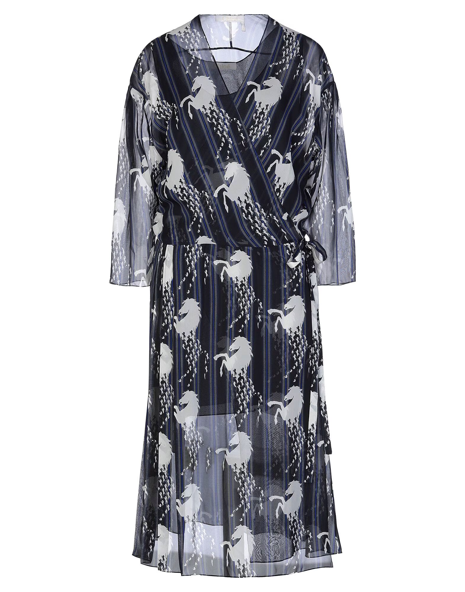 

Платье миди Chloé, полуночно-синий