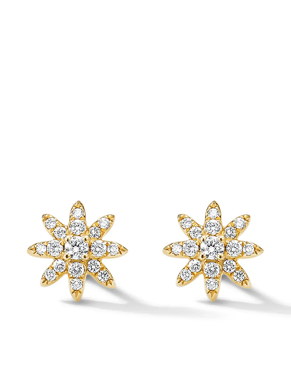 

Серьги-гвоздики Petite Starburst из желтого золота с бриллиантами (7.5 мм) David Yurman, золотой