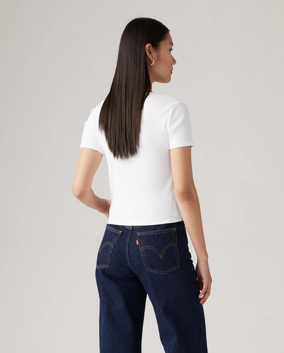 Женская футболка с короткими рукавами Levi's, белый — фото 2
