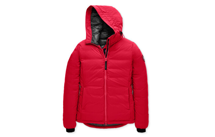 

Женский пуховик Canada Goose, красный
