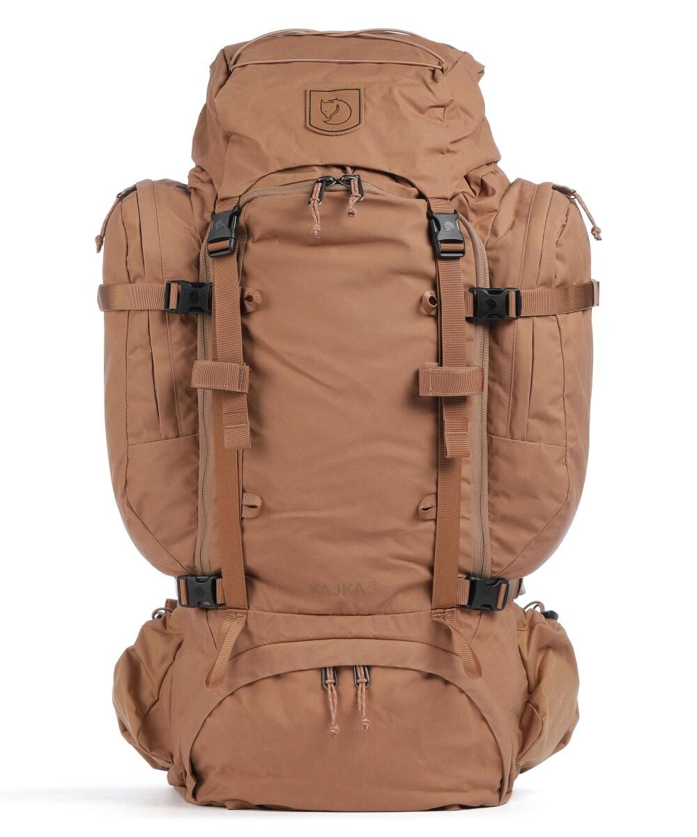 

Треккинговый рюкзак Kajka 75 S/M переработанный полиамид, винилон Fjällräven, коричневый