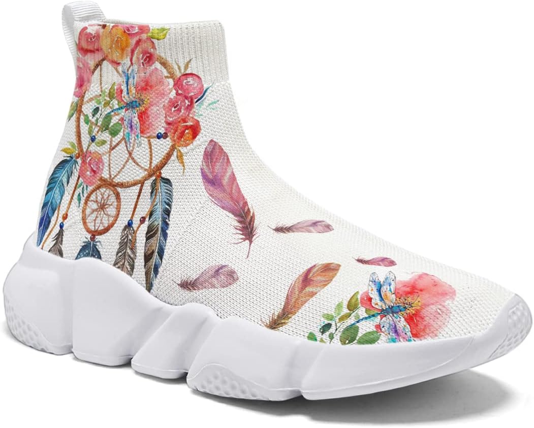 

Мужские модные кроссовки Hetios Dreamcatcher - прогулочные, беговые, сетчатые, для тренировок, повседневные носочные кроссовки, Dreamcatcher 05