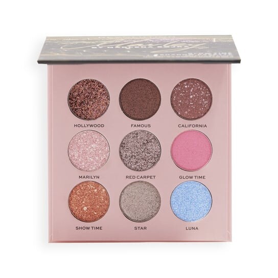 

Палитра, 9 теней для век Makeup Revolution x Marley Glow Time, коричневый