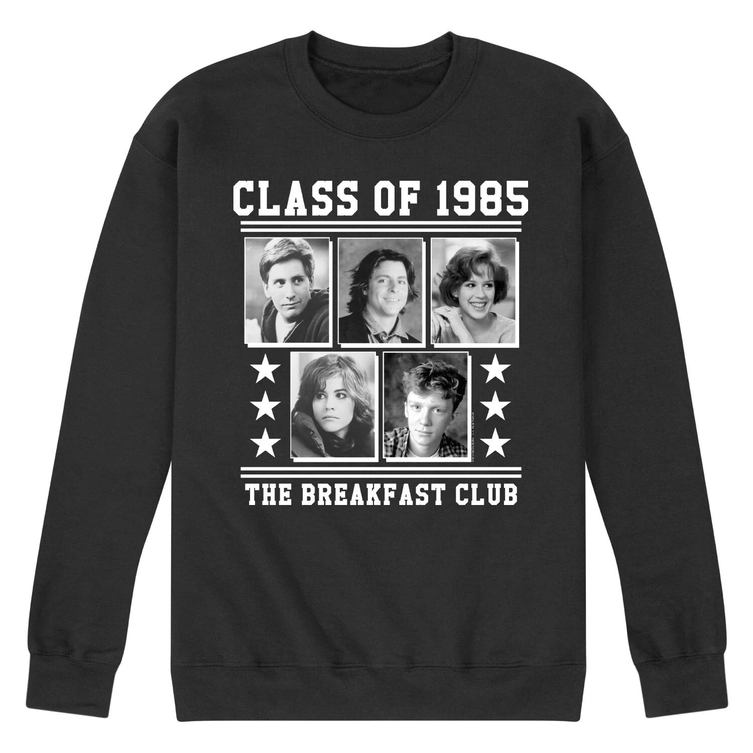 

Мужской свитшот с графическим рисунком The Breakfast Club Class of 1985 Licensed Character