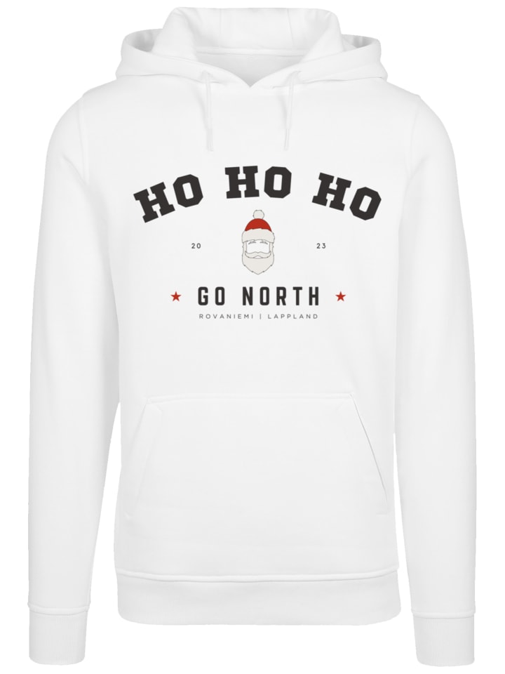 

Толстовка Ho Ho Ho Santa, рождественская, большого размера, белого цвета F4NT4STIC