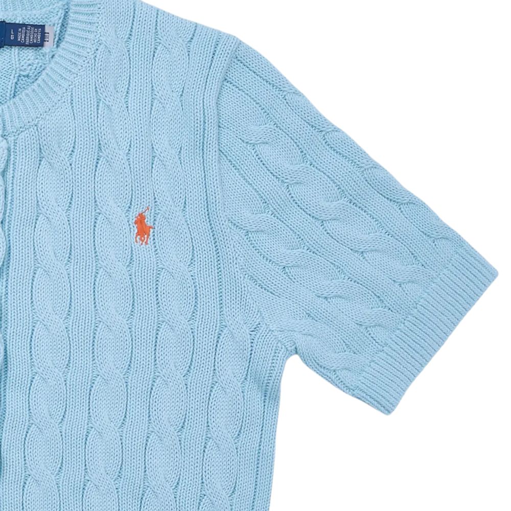 Вязаный свитер FW25 для женщин Polo Ralph Lauren, синий — фото 3