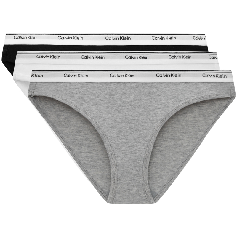 

Женские трусы 3 штуки Calvin Klein, MP1-Space черный/Coconut серый/Moon белый