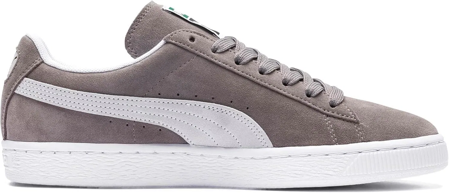Мужские низкие кроссовки Puma Suede Classic+, Steeple Gray White — фото 2