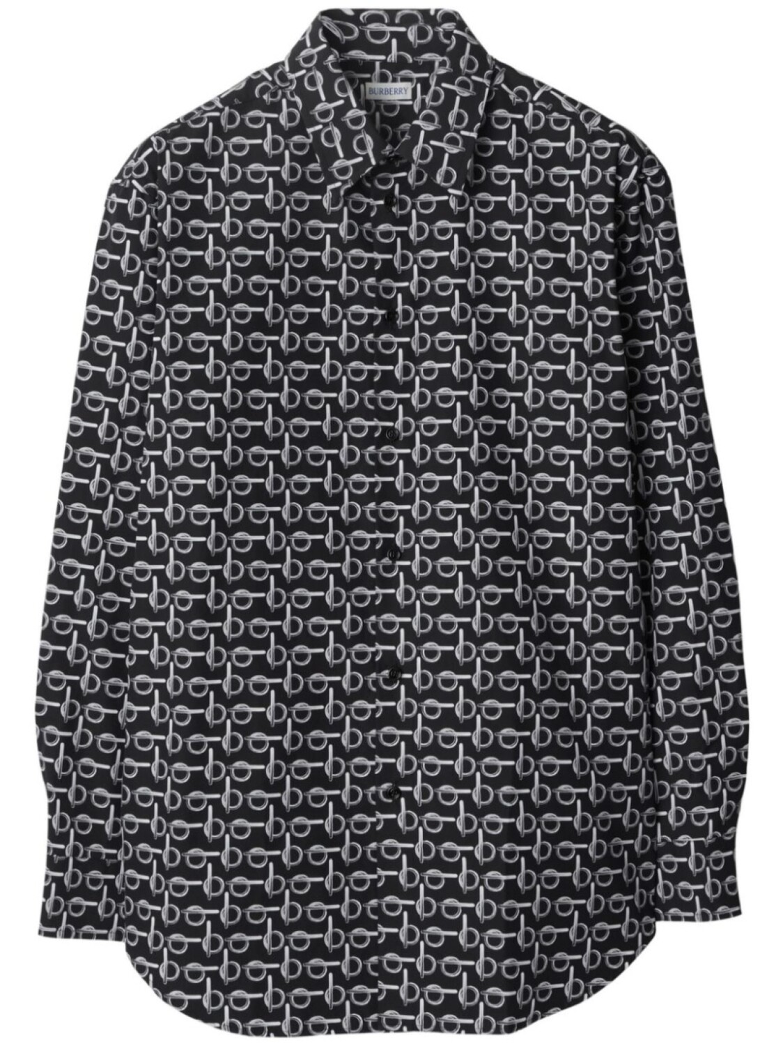 

Футболка с логотипом B Burberry, серебристый