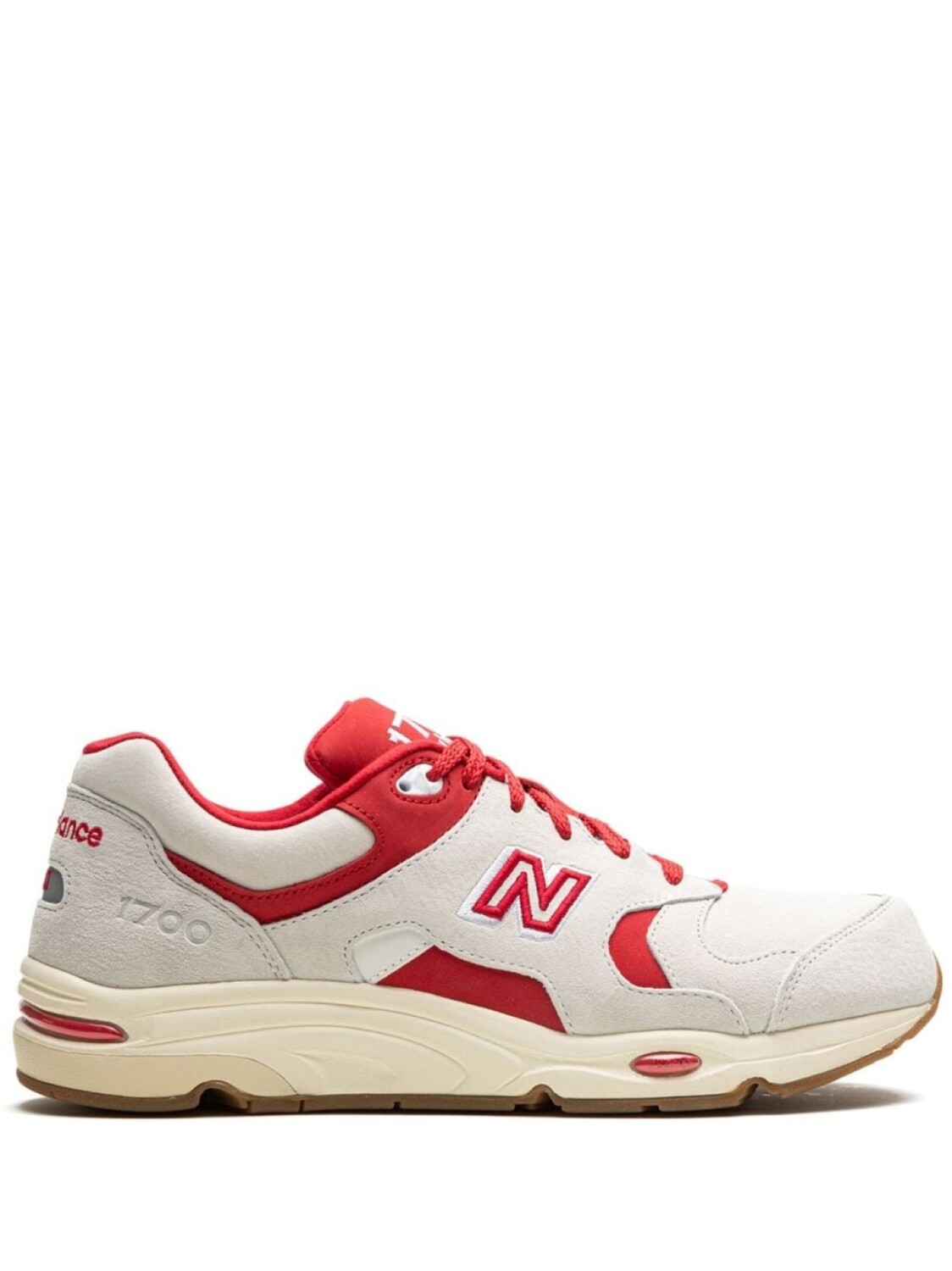 

New Balance x Kith 1700 "Kith - White Red" sneakers, нейтральный цвет, Серый, New Balance x Kith 1700 "Kith - White Red" sneakers, нейтральный цвет
