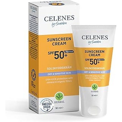 

Солнцезащитный крем от Швеции Spf50 для чувствительной и сухой кожи 50 мл Celenes