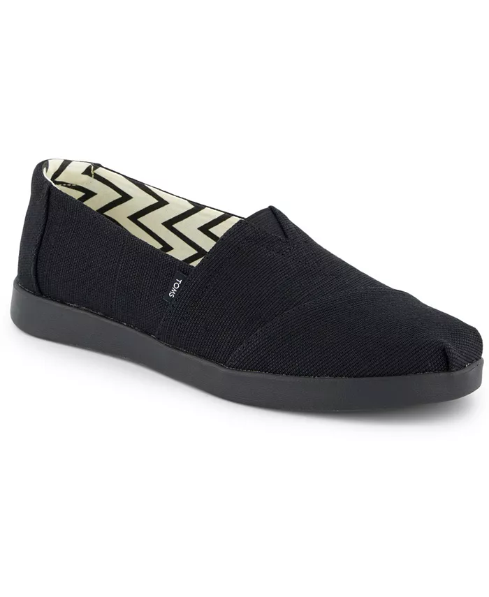 Женские эспадрильи Alpargata Plus с миндалевидным носком TOMS, черный