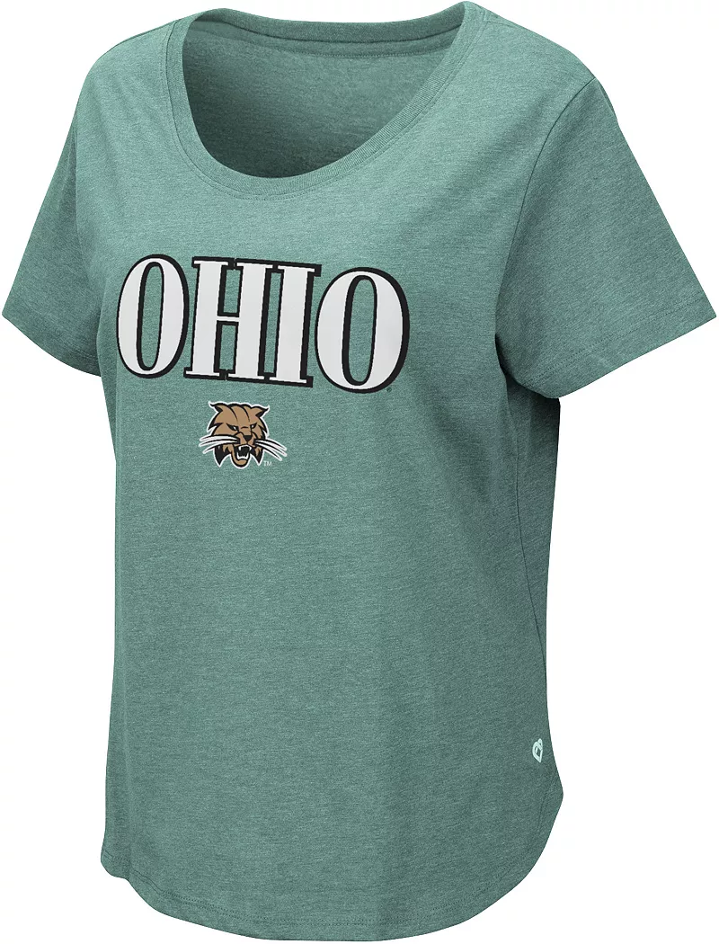 

Женская зеленая футболка Colosseum Ohio Bobcats