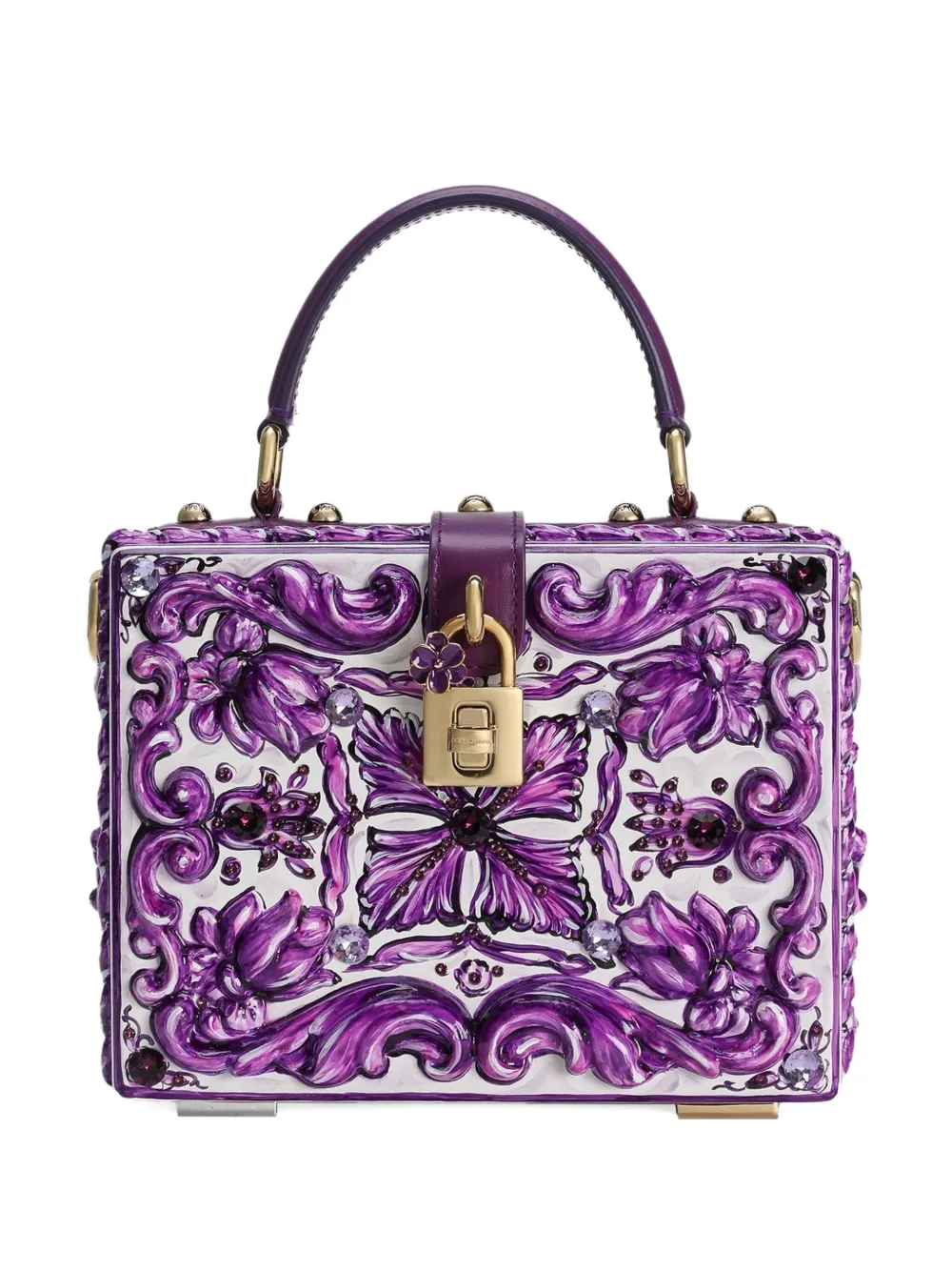 

Декорированная сумка с верхней ручкой DOLCE & GABBANA, фиолетовый
