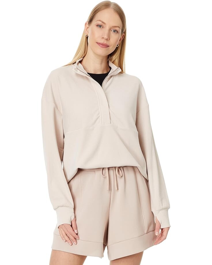 

Толстовка Varley Maida 1/2 Zip Midlayer, цвет Mushroom Marl