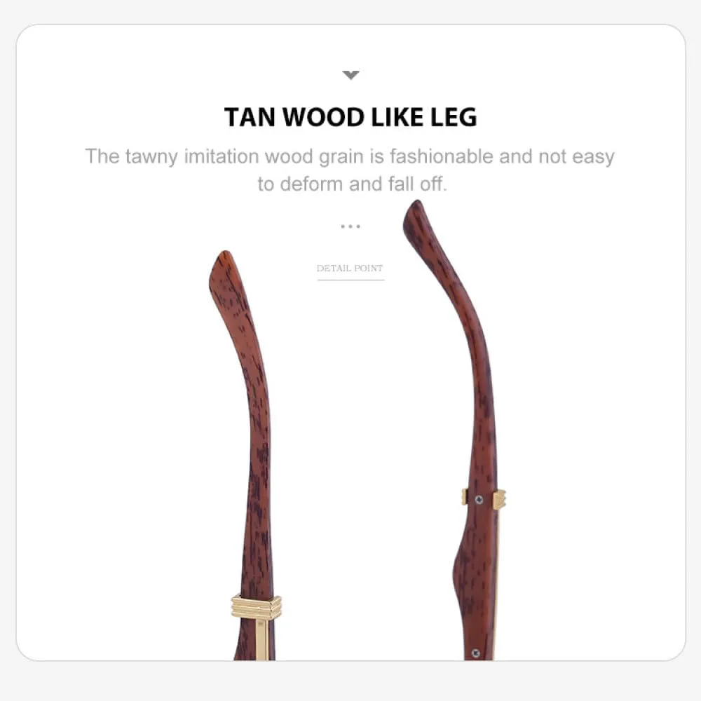 

2027 Деревянные солнцезащитные очки для мужчин, квадратные без оправы, солнцезащитные очки для женщин, винтажные модные очки с текстурой дерева, ретро MTZJH, C1