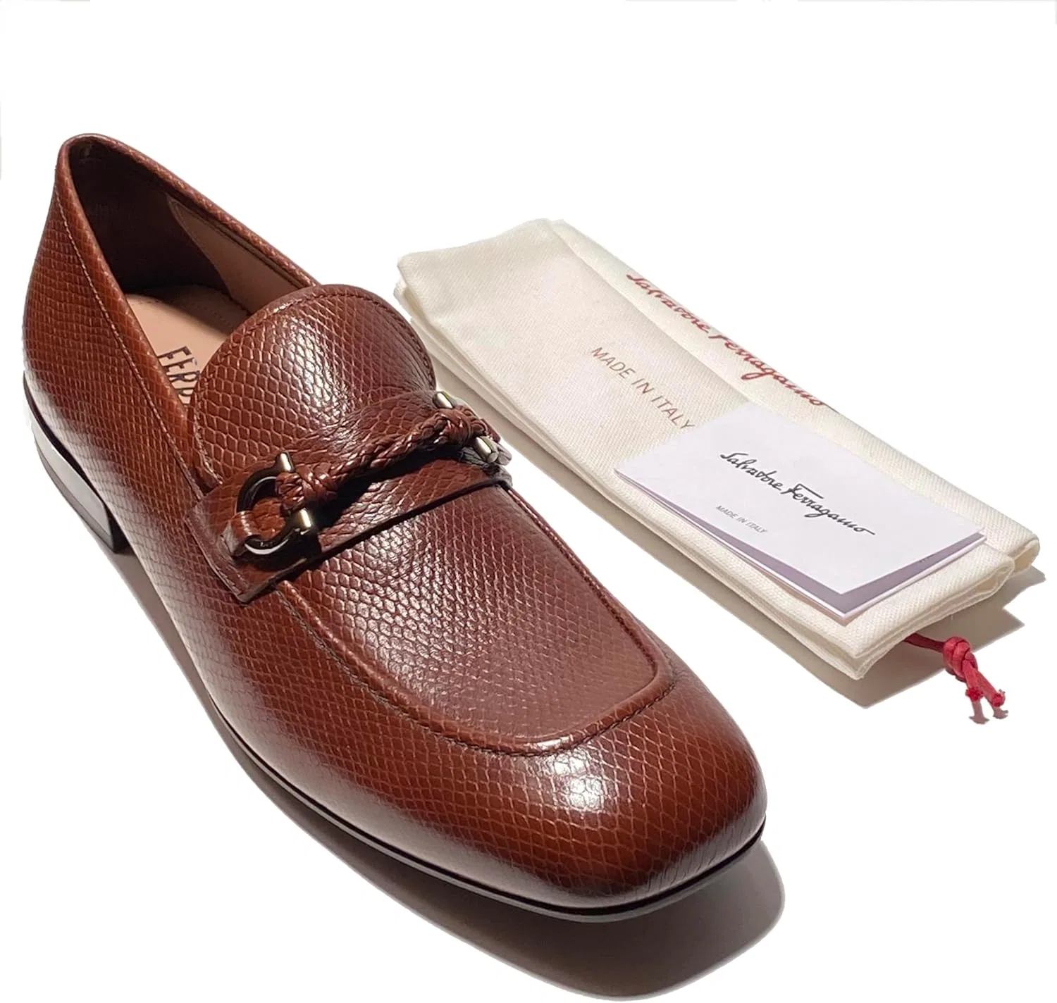 Лоферы мужские, Salvatore Ferragamo, коричневый — фото 4