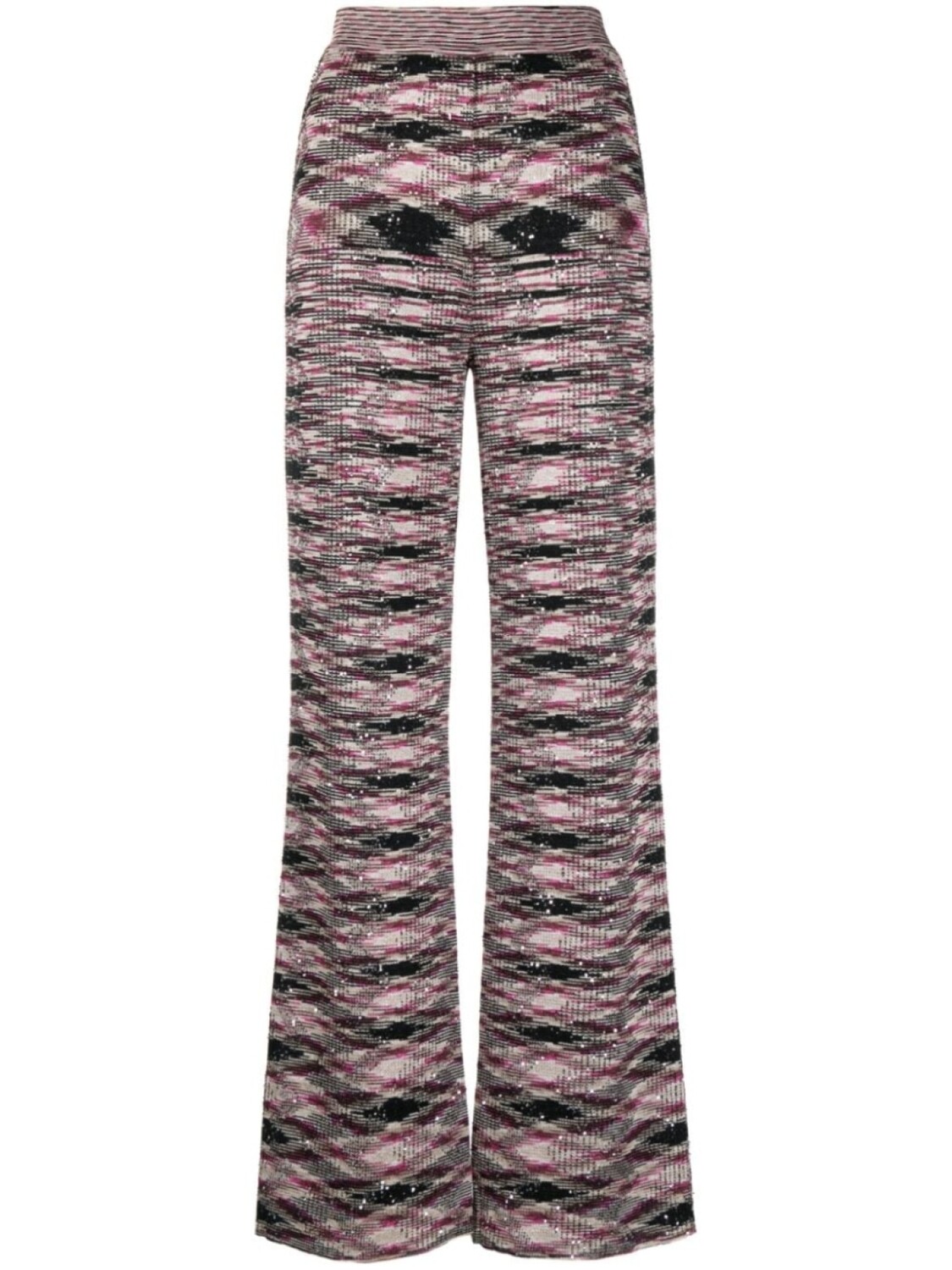 

Missoni расклешенные брюки с узором, черный