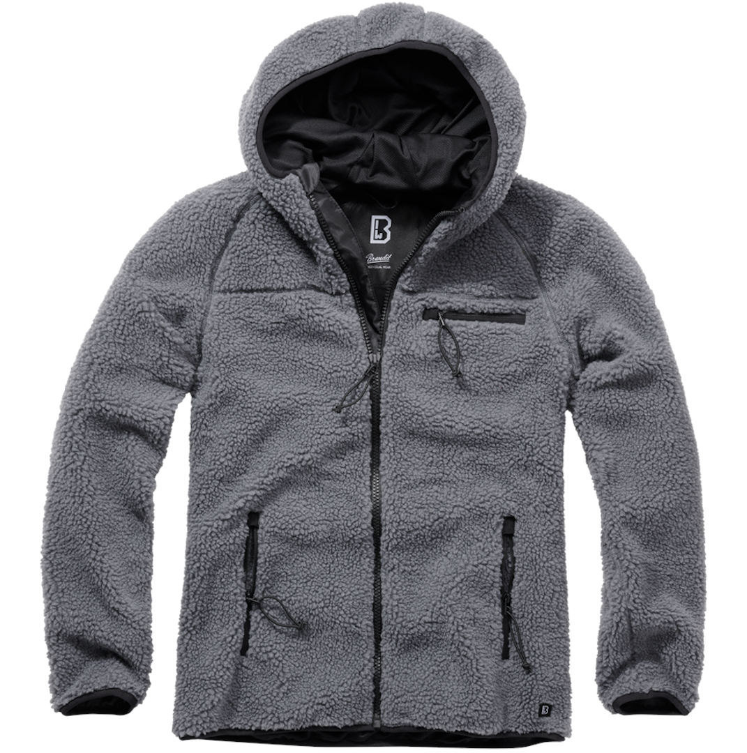 

Куртка Brandit Teddyfleece Worker Jacket, антрацит, Черный, Куртка Brandit Teddyfleece Worker Jacket, антрацит