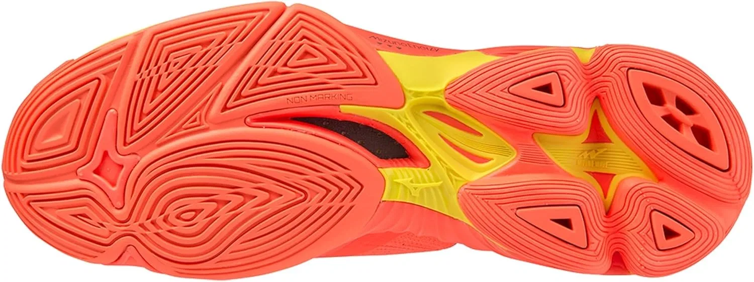 Волейбольные кроссовки Mizuno Unisex Wave Lightning Neo2, Neonflame Black Bolt 2 — фото 4