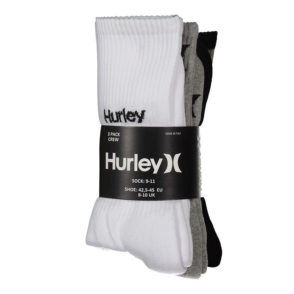 

Носки Hurley Terry Crew Half 3 шт, серый