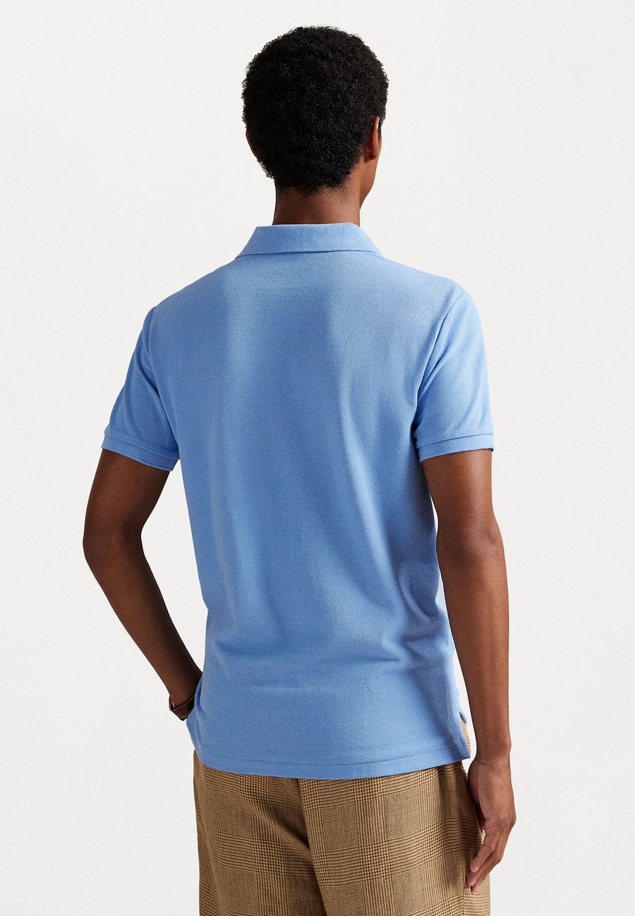 Поло Polo Ralph Lauren THE ICONIC MESH POLO SHIRT, Bristol Blue/Light Blue — фото 3