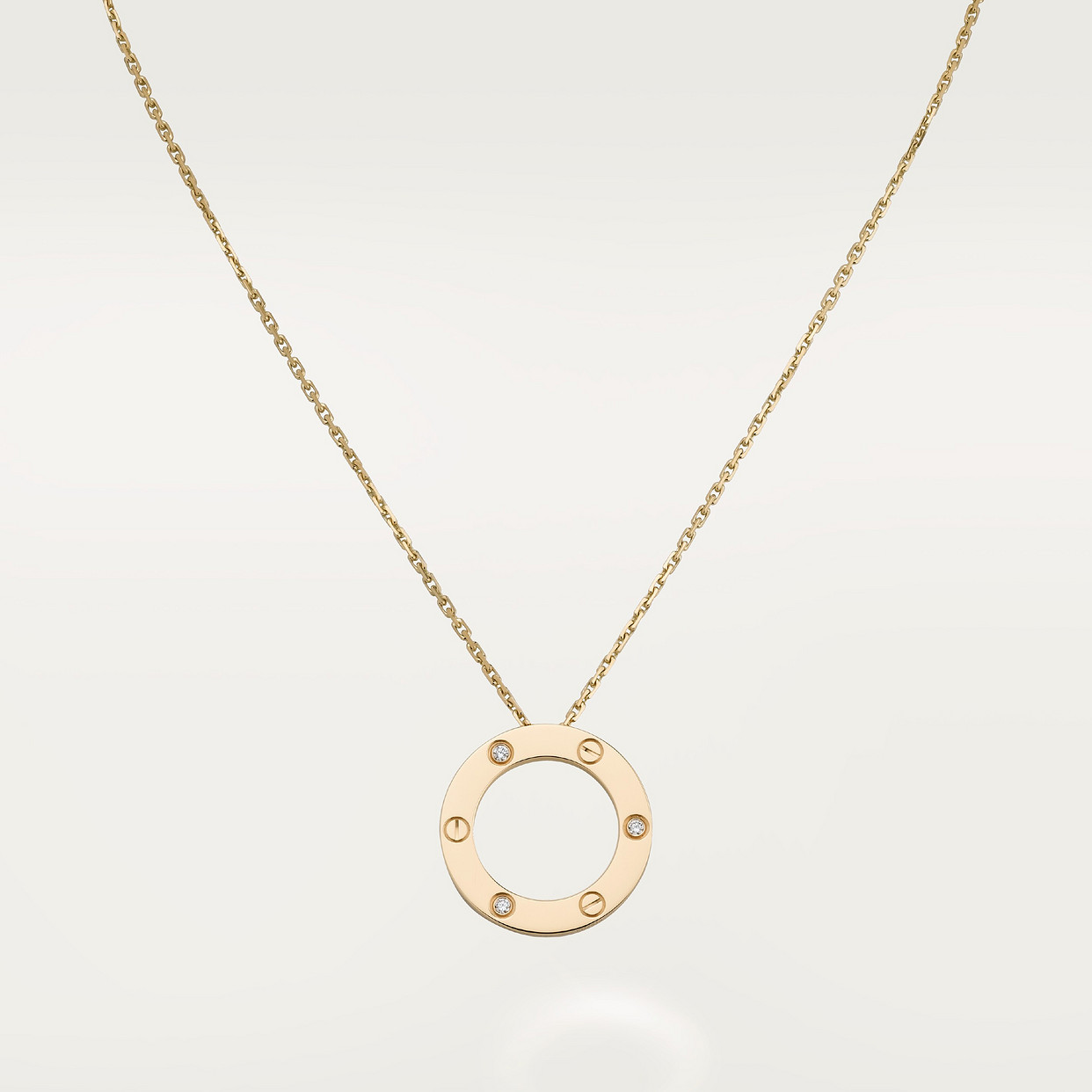 

Ожерелье Cartier Pendentif LOVE, 3 бриллианта, желтое золото