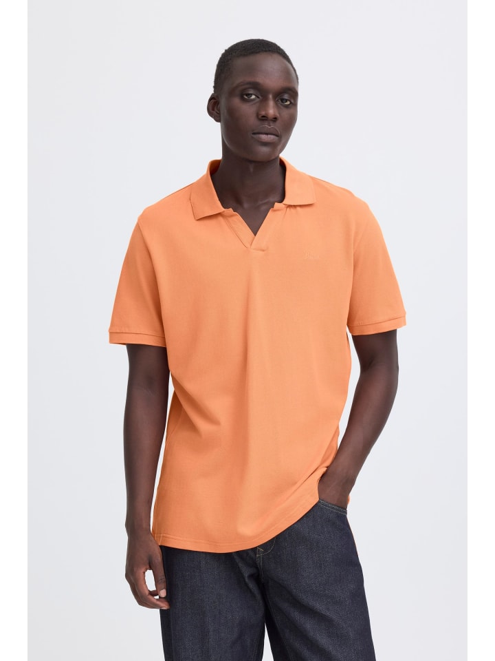 

BLEND Поло-рубашка BHAbdo темно-оранжевого цвета, Оранжевый, BLEND Поло-рубашка BHAbdo темно-оранжевого цвета
