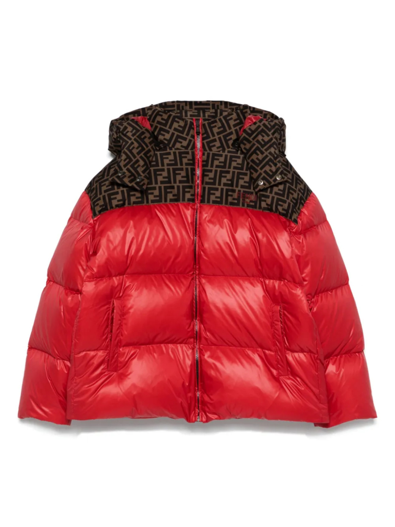 

Куртка с логотипом FF Fendi Kids, зеленый
