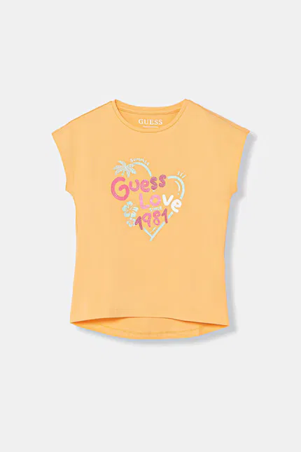 Футболка с коротким рукавом детская Guess, оранжевый