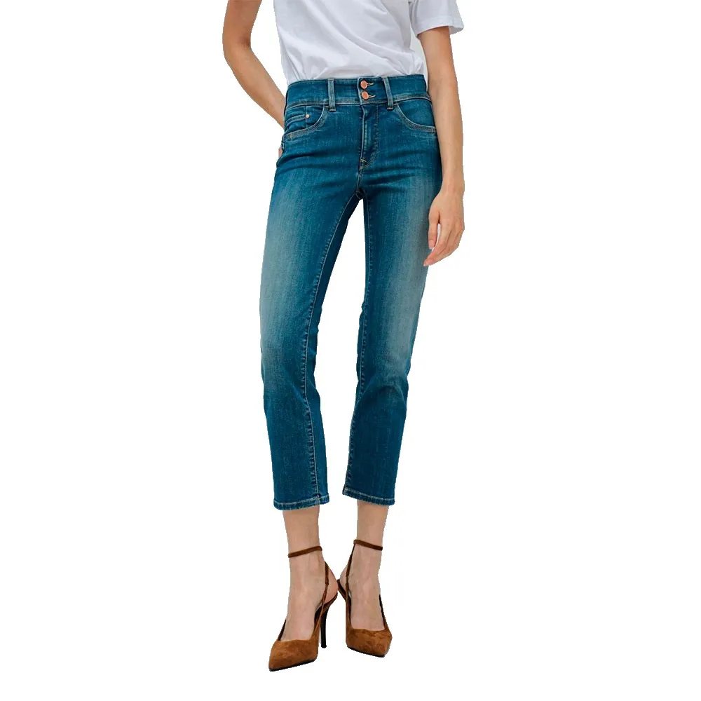 

Джинсы Salsa Secret Bartak Detail Push In Cropped Slim Fit, синий