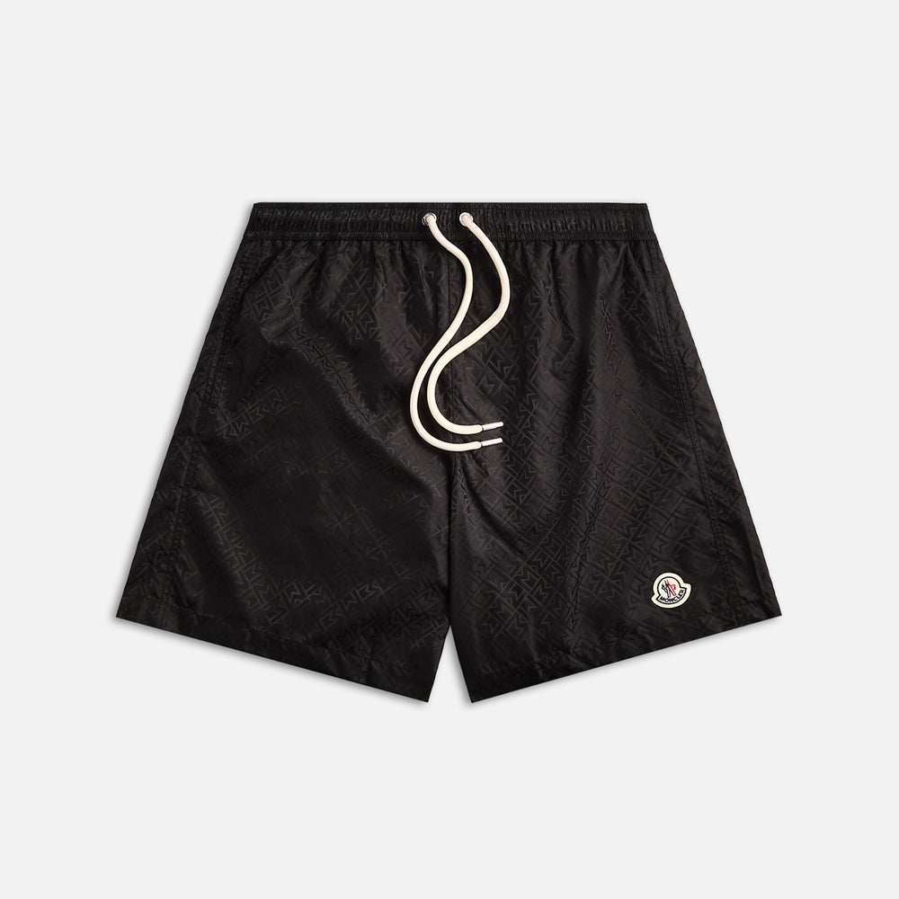 

Шорты Moncler Satin Jacquard Swimwear, черный