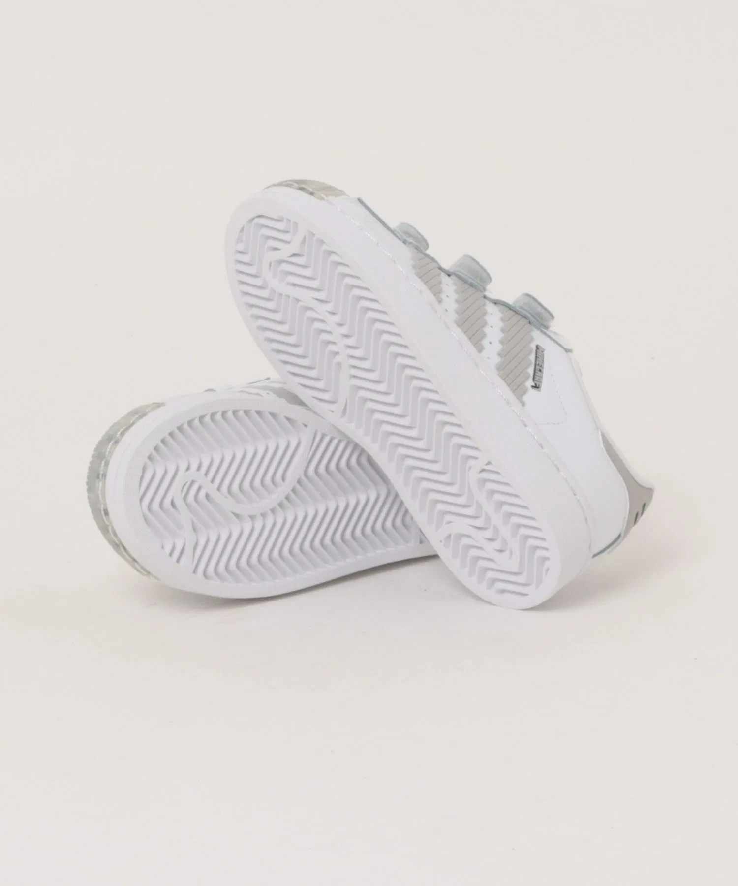 Детские кроссовки Adidas Superstar II CF из натуральной кожи белые — фото 3