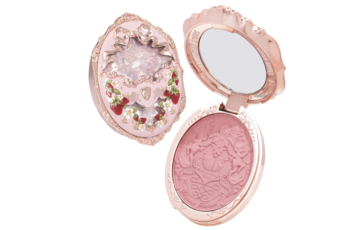 FlowerKnows Strawberry Rococo рельефный румянец для сияющего тона кожи 5г Flower Knows — фото 3