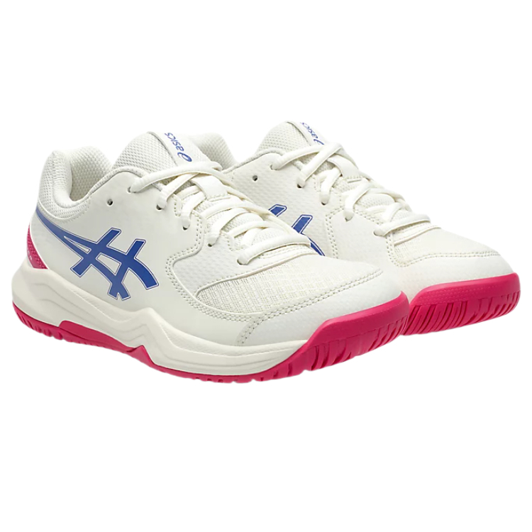 Кроссовки детские Gel Dedicate 8 ASICS, экрю — фото 2