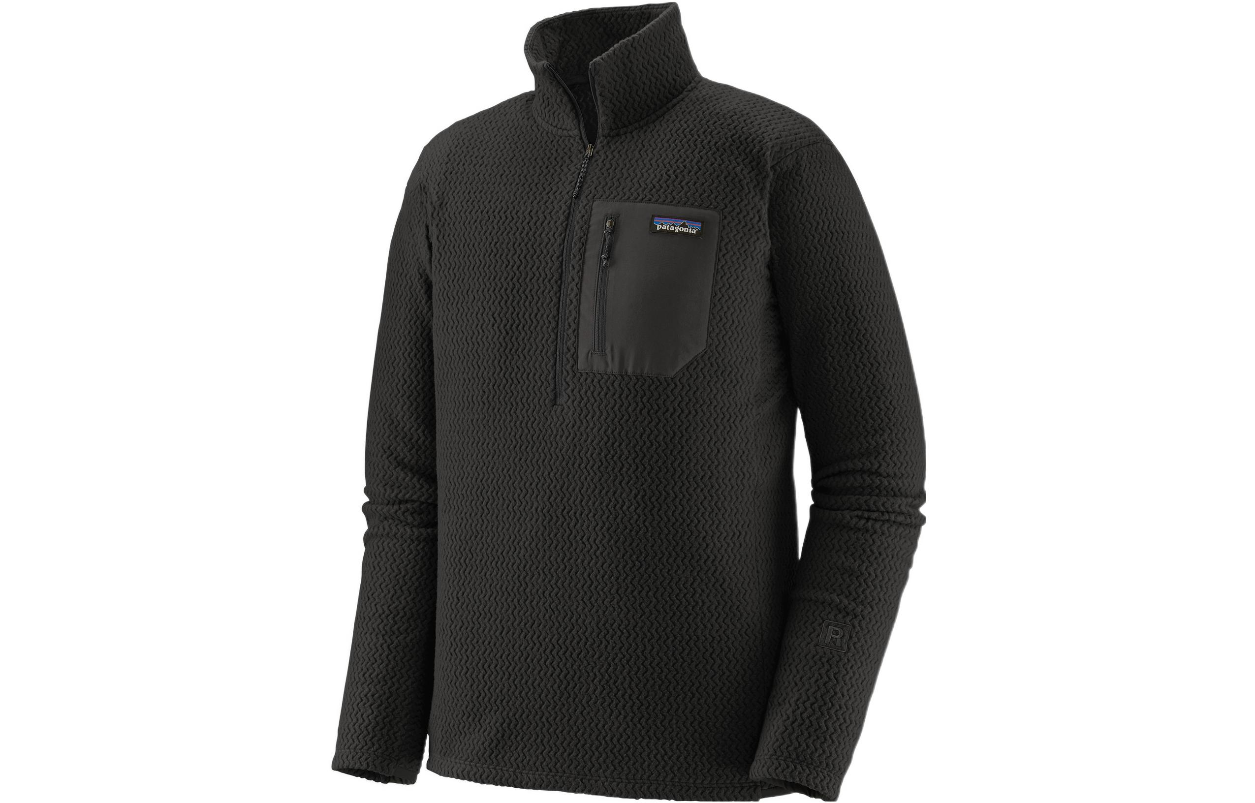 Мужская флисовая одежда Patagonia, черный