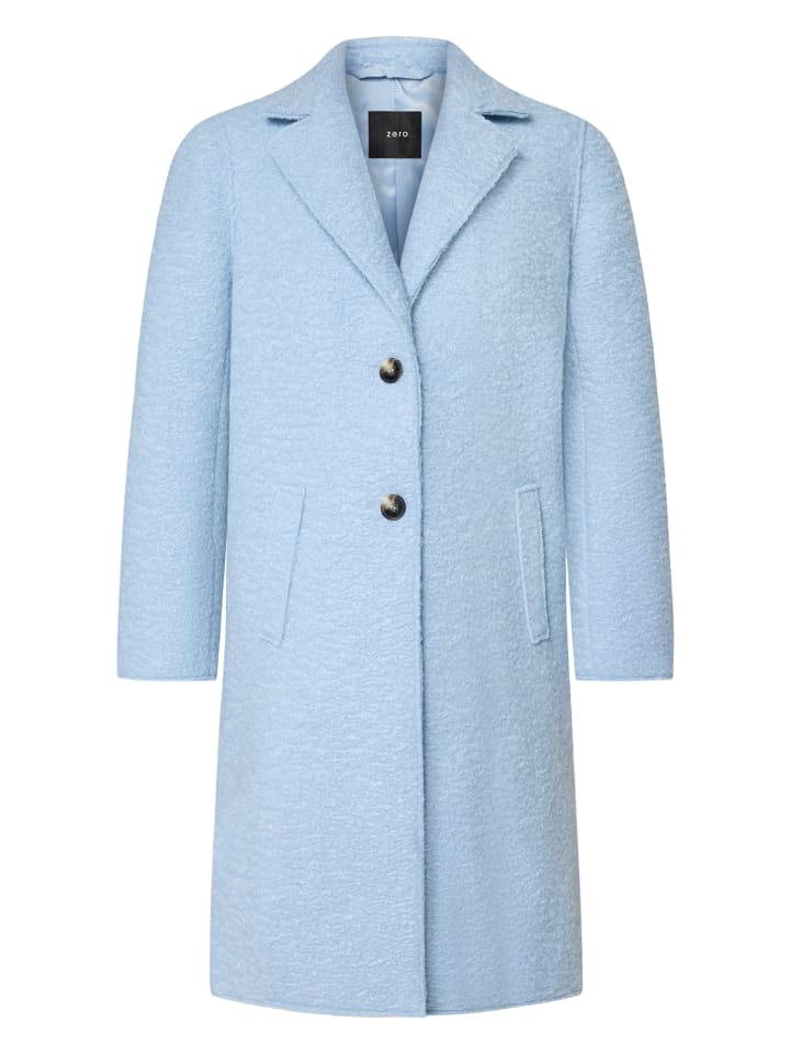 

Zero Пальто из мягкой ткани шамбре, имитирующей шерсть